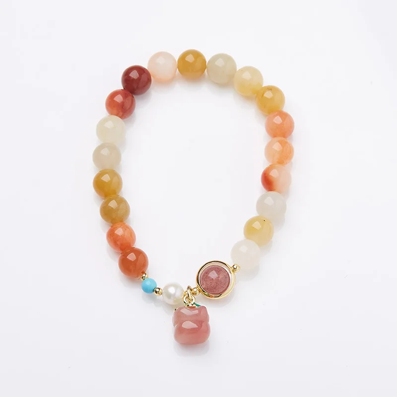 Natural Xinjiang Golden Silk Jade Beaded Bracelet for Women Light Luxury Elegant Buddhist Prayer Bead Hand Jewelry Gifts
Natural Xinjiang Golden Silk Jade Beaded Bracelet for Women Light Luxury Elegant Buddhist Prayer Bead Hand Jewelry Gifts