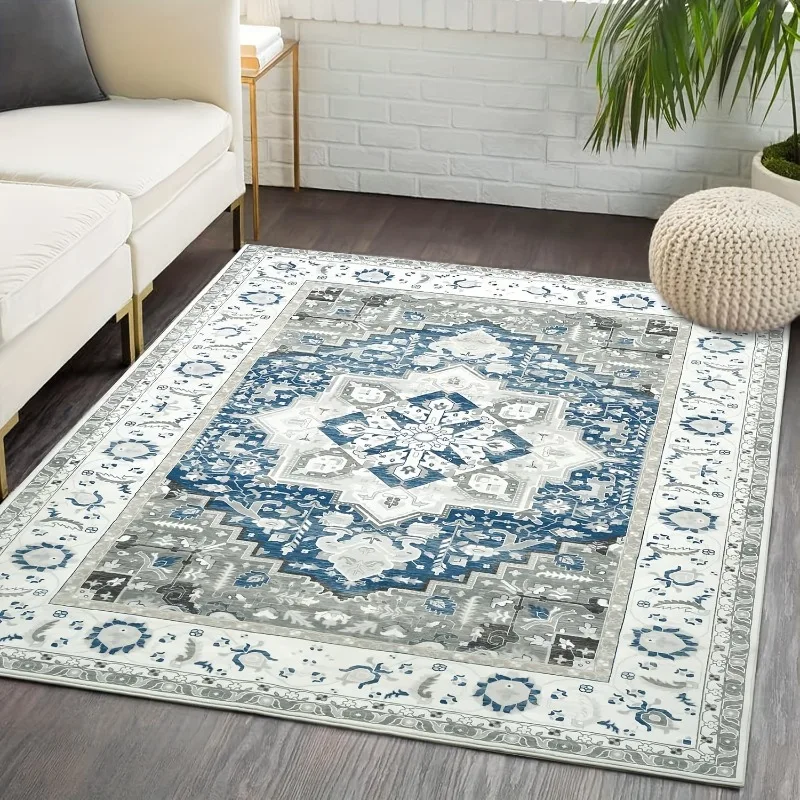 Living Room Mats, Non-slip Mat, Vintage Floral Rug, Machine Washable Mat, for Bedroom, Beige/blue, Decorative Area Rug, Soft Mat
Living Room Mats, Non-slip Mat, Vintage Floral Rug, Machine Washable Mat, for Bedroom, Beige/blue, Decorative Area Rug, Soft Mat