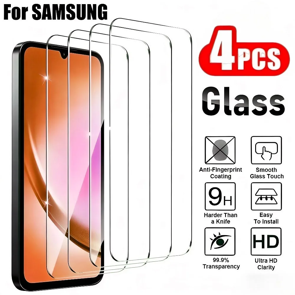 4Pcs Ultra Clear Tempered Glass for Samsung Galaxy A16 A17 A23 A26 A36 A56 Screen Protector for Samsung A07 A15 A25 A35 A55 A73
4Pcs Ultra Clear Tempered Glass for Samsung Galaxy A16 A17 A23 A26 A36 A56 Screen Protector for Samsung A07 A15 A25 A35 A55 A73