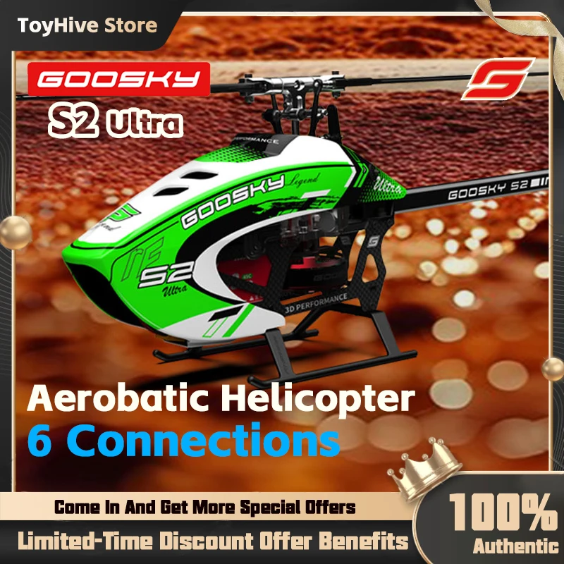 In Stock Goosky S2 Max/Ultra 6 Channels 3D Stunt Double Brushless Motor Direct Drive Motor Flybarless Direct-drive Rc Helicopter
In Stock Goosky S2 Max/Ultra 6 Channels 3D Stunt Double Brushless Motor Direct Drive Motor Flybarless Direct-drive Rc Helicopter