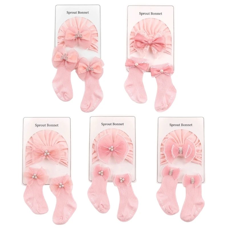 Baby Hat & Socks Pair Comfortable Fit Cotton Hat for Newborns 0-6 Months
Baby Hat & Socks Pair Comfortable Fit Cotton Hat for Newborns 0-6 Months