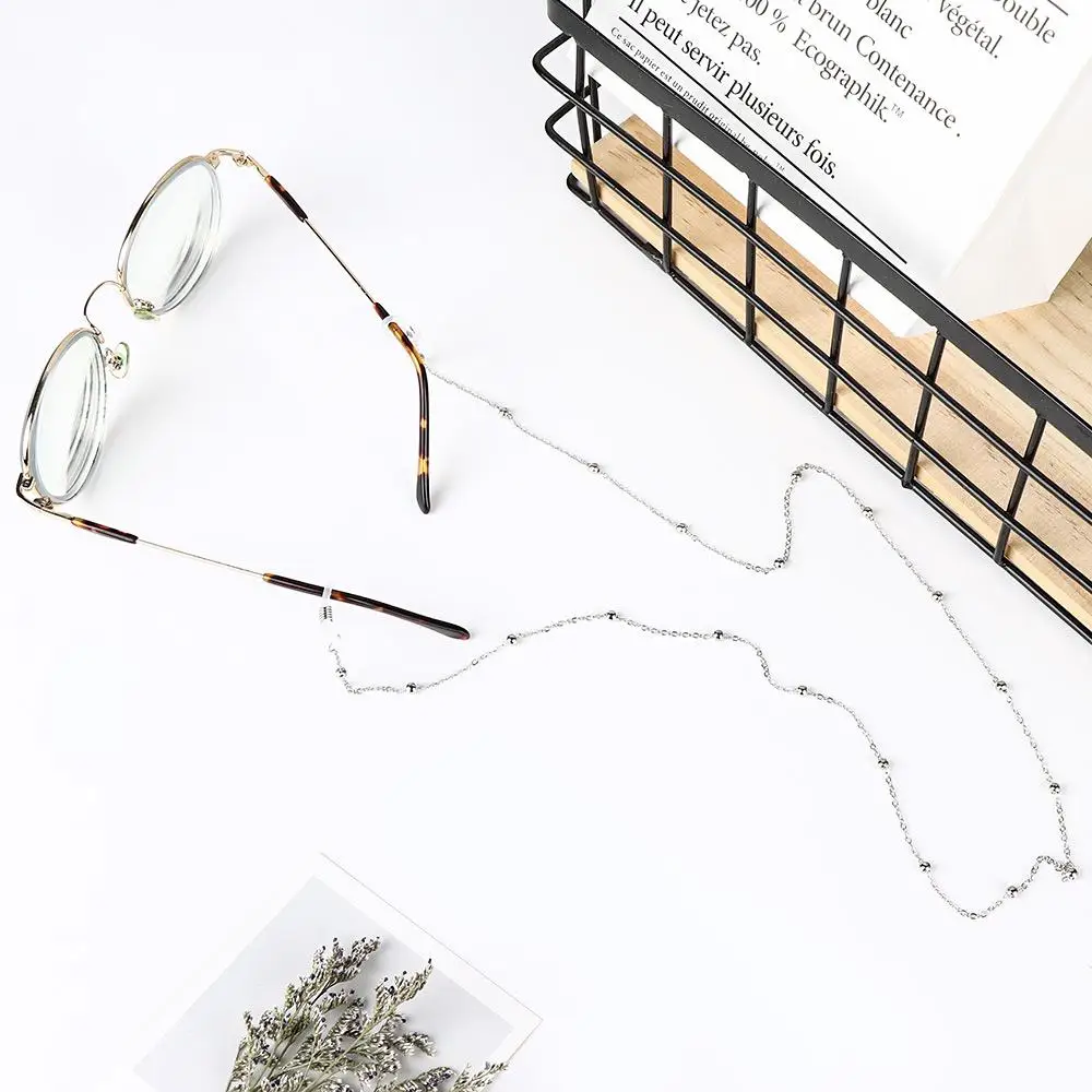 Cords Metal Beaded Women Eyewear Women Fashion Straps Silver Sunglasses Reading Gold Glasses Chain
Cords Metal Beaded Women Eyewear Women Fashion Straps Silver Sunglasses Reading Gold Glasses Chain