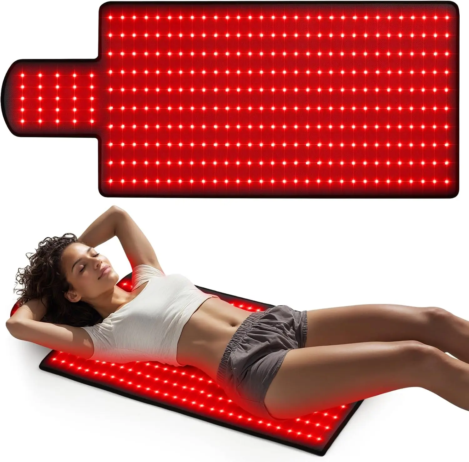 Red Light Therapy Mat with 325 LEDs, Adjustable Timer & Intensity, Premium Leather, 36.3"x15.8" for Home Relaxation
Red Light Therapy Mat with 325 LEDs, Adjustable Timer & Intensity, Premium Leather, 36.3"x15.8" for Home Relaxation