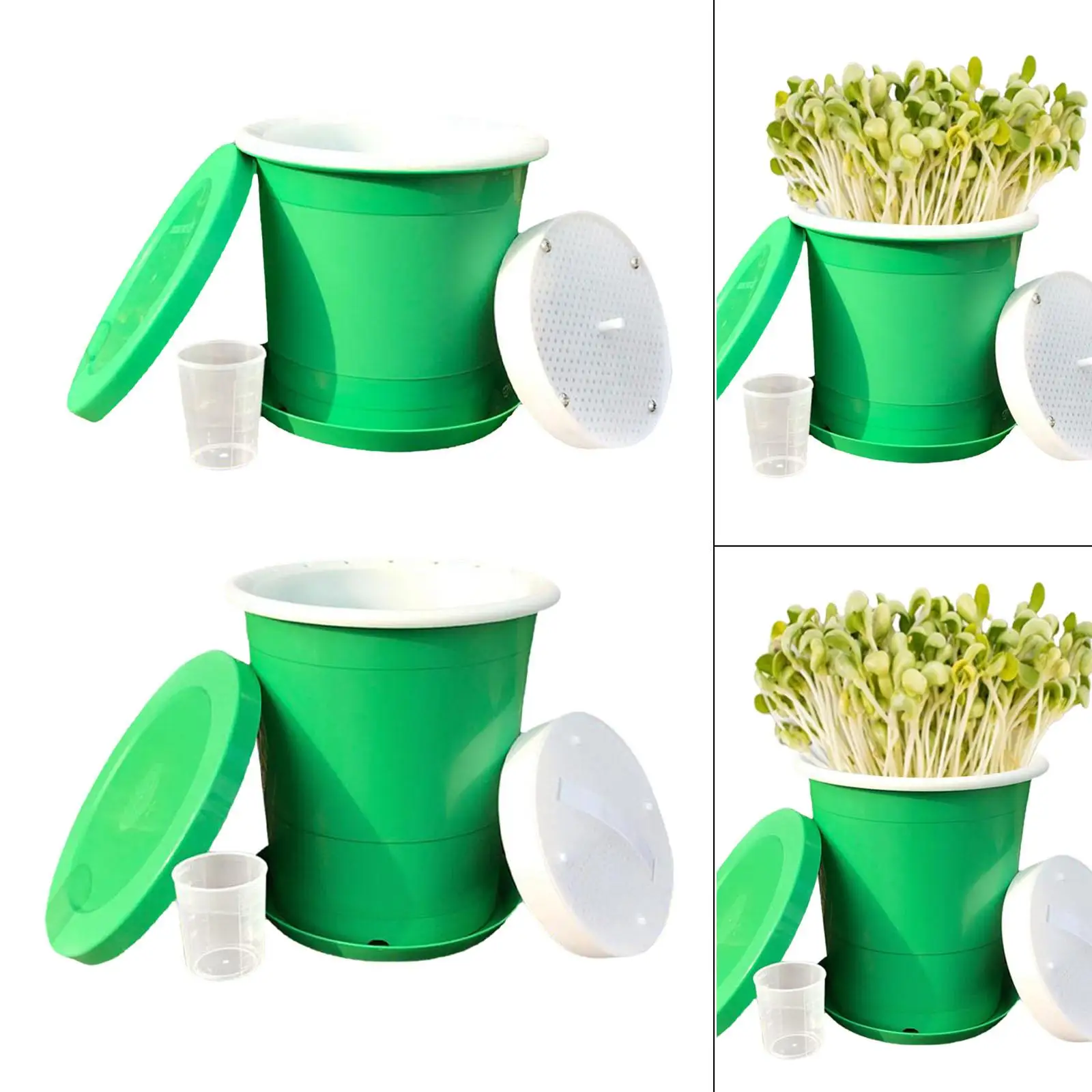 Hydroponic Seedling Sprouter Tray with Lid Green Peanut Sprout Grower Box for Gardening And Agriculture
Hydroponic Seedling Sprouter Tray with Lid Green Peanut Sprout Grower Box for Gardening And Agriculture