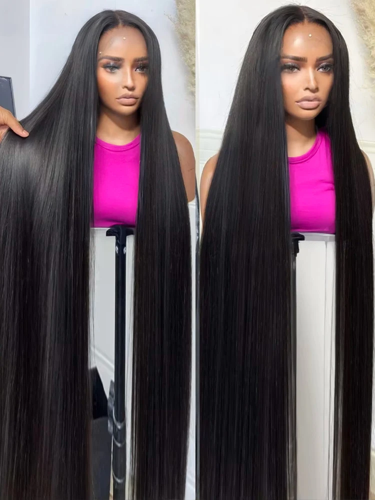 HD Transparent 100% Human 40 Inch Bone Straight 13x4 13x6 HD Lace Frontal Wig Human Hair Pre Plucked Glueless 7x5 Closure Wigs
HD Transparent 100% Human 40 Inch Bone Straight 13x4 13x6 HD Lace Frontal Wig Human Hair Pre Plucked Glueless 7x5 Closure Wigs