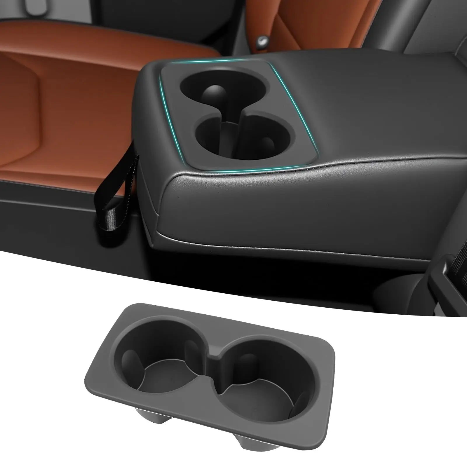 Silicone Dual Cup Holder Insert For Car Center Console, Noise-Free, Dustproof, Compatible With X5 G05/X6 G06/X7 G07 (2019-2023)
Silicone Dual Cup Holder Insert For Car Center Console, Noise-Free, Dustproof, Compatible With X5 G05/X6 G06/X7 G07 (2019-2023)