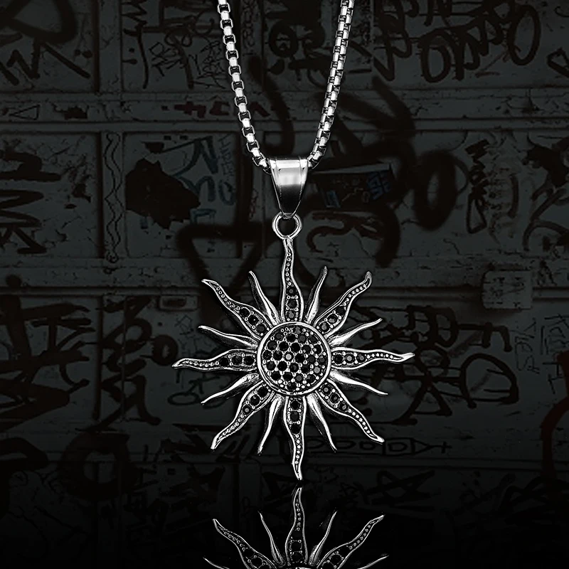 Hip-hop fashion full rhinestone sun pendant necklace men party punk sweater chain women Retro hipster Stainless Steel long chain
Hip-hop fashion full rhinestone sun pendant necklace men party punk sweater chain women Retro hipster Stainless Steel long chain