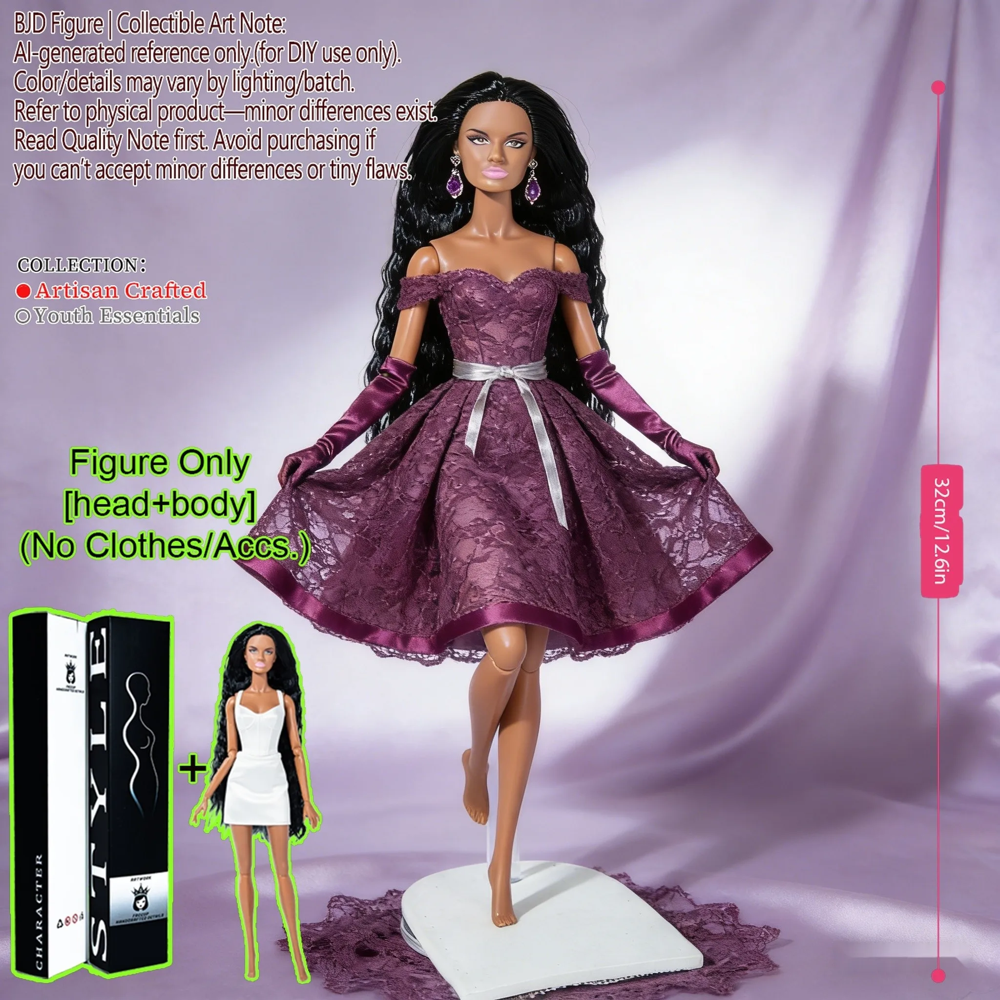 1/6 BJD MJD Supermodel Display Doll 12.6 Inch Ball Jointed Posable Articulated Collectible DIY NoClothes
1/6 BJD MJD Supermodel Display Doll 12.6 Inch Ball Jointed Posable Articulated Collectible DIY NoClothes
