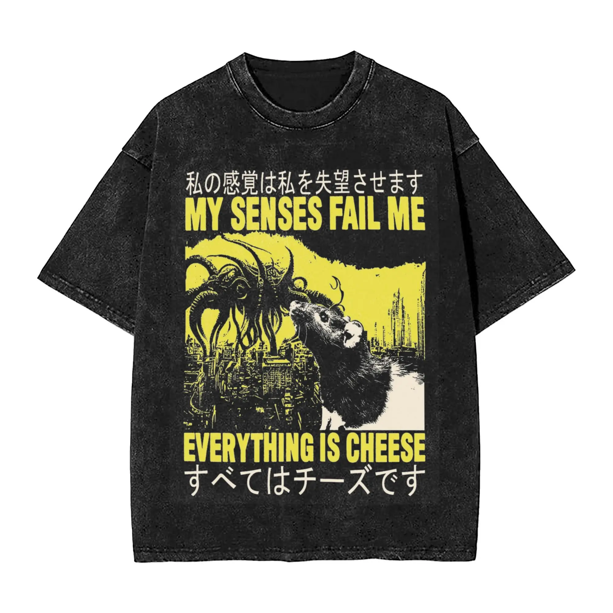 My Senses Fail Me Rat Washed T Shirts Streetwear Hip Hop Fashion T-Shirt Funny Rats Quotes Tees Men Women Cotton Oversize Summer
My Senses Fail Me Rat Washed T Shirts Streetwear Hip Hop Fashion T-Shirt Funny Rats Quotes Tees Men Women Cotton Oversize Summer