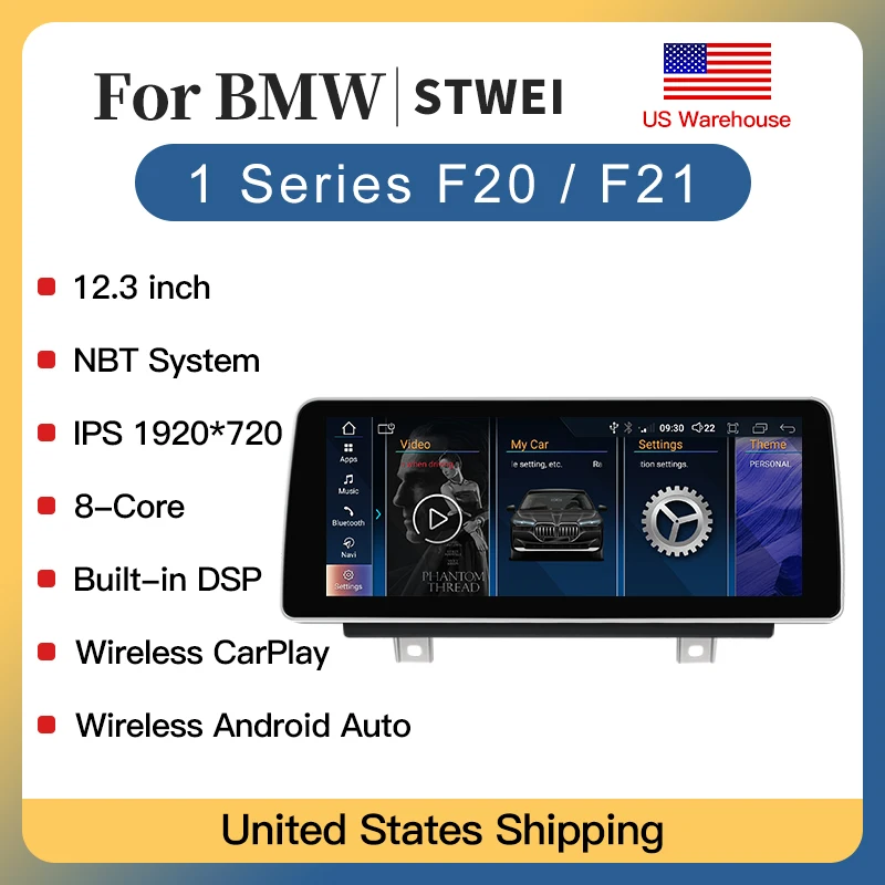 Android 13 12.3inch For BMW 1Series F20 F21 2013-2017 NBT SystemCar DVD Player System Multimedia Radio GPS Navi Audio Carplay 4G
Android 13 12.3inch For BMW 1Series F20 F21 2013-2017 NBT SystemCar DVD Player System Multimedia Radio GPS Navi Audio Carplay 4G