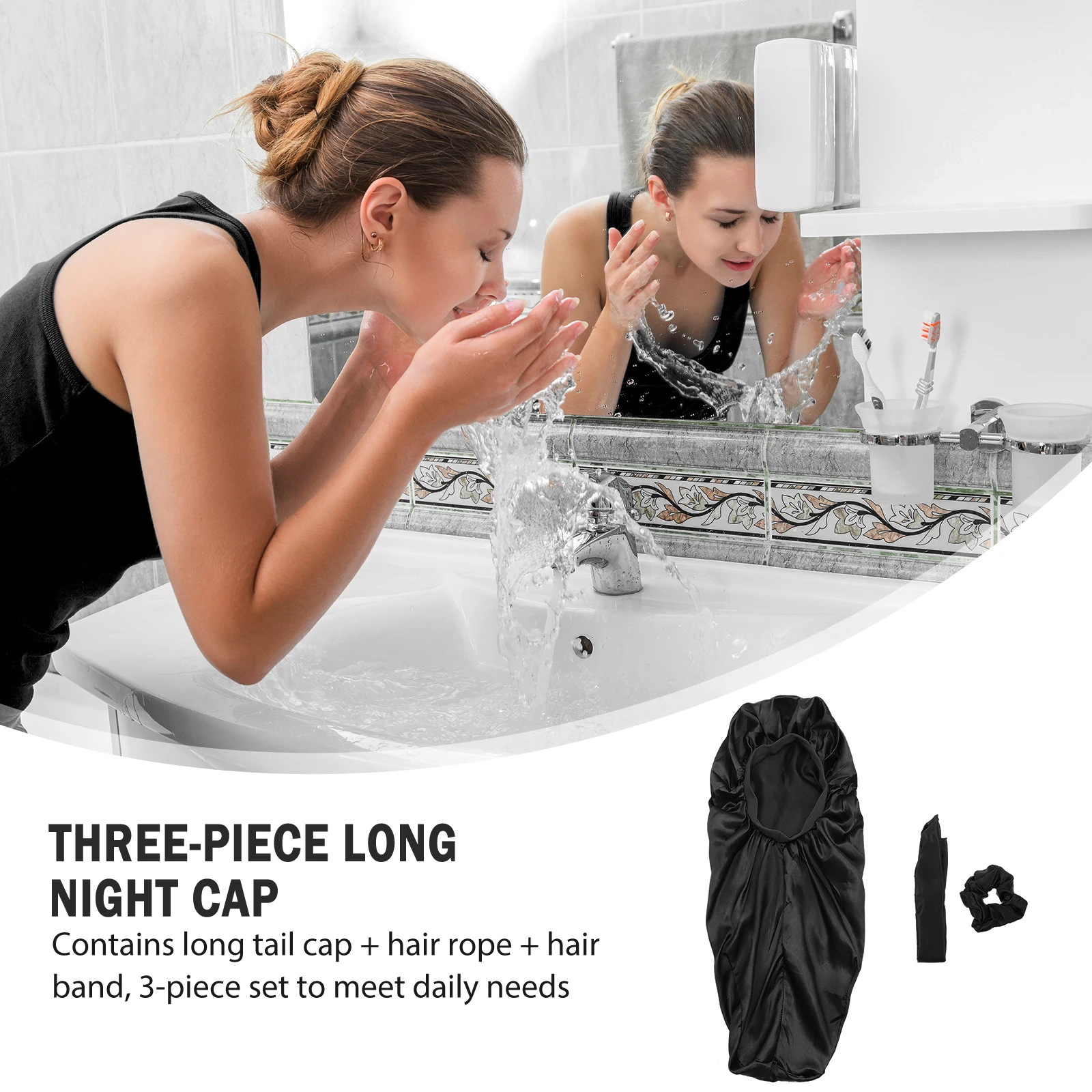 3 pcs Towel Tail Rope Wet Towel Household Hair Band For Women Lightweight Head Wrap Household Hair Band Silk Fabric Cap
3 pcs Towel Tail Rope Wet Towel Household Hair Band For Women Lightweight Head Wrap Household Hair Band Silk Fabric Cap