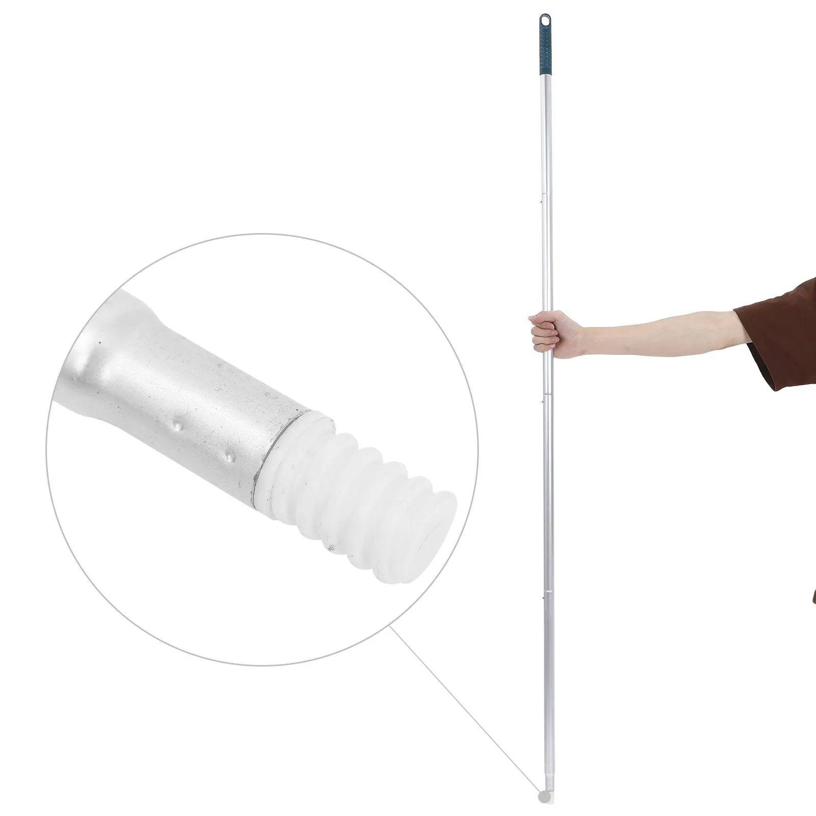 Универсальный алюминиевый удлинительный стержень из 4 секций, сменная ручка для швабры из нержавеющей стали, регулируемая по длине, для уборки пола
Универсальный алюминиевый удлинительный стержень из 4 секций, сменная ручка для швабры из нержавеющей стали, регулируемая по длине, для уборки пола