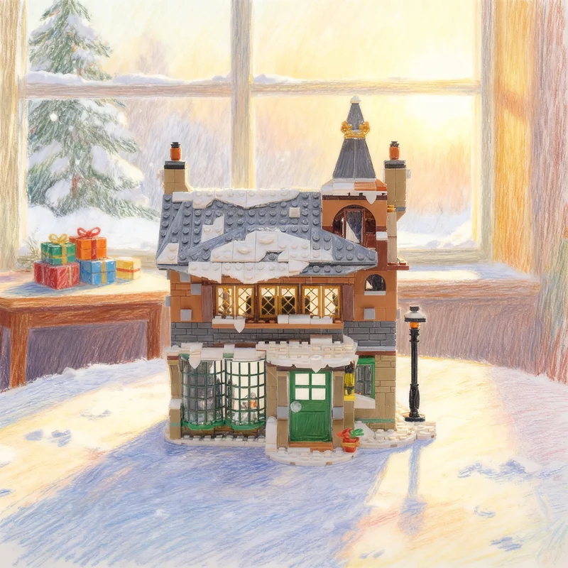 691 деталь MOC Зимняя деревня: Старинный таверна — Сезонная модель, конструктор, игрушка, подарок, креативный коллекционный набор для демонстрации, премиум-класс, для взрослых и детей
691 деталь MOC Зимняя деревня: Старинный таверна — Сезонная модель, конструктор, игрушка, подарок, креативный коллекционный набор для демонстрации, премиум-класс, для взрослых и детей