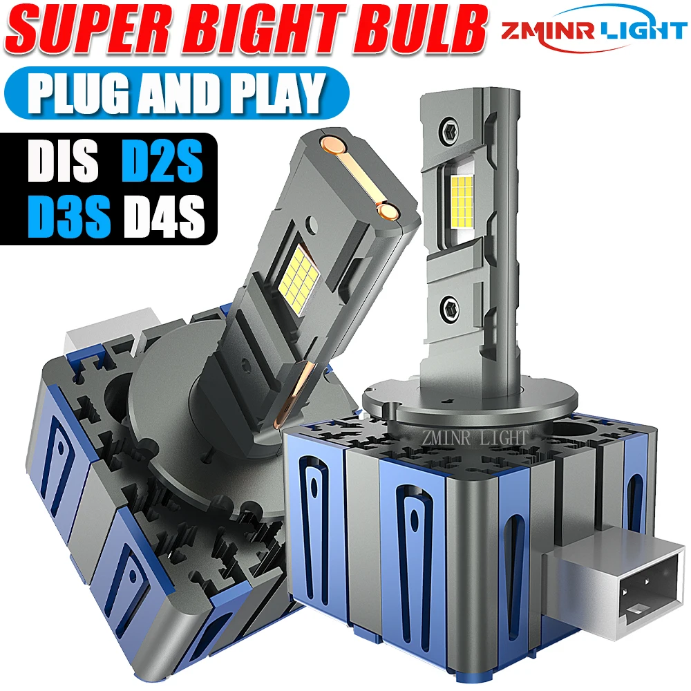 LED Headlight D1S D2S D3S D4S 1500000LM 1200W Super Bright CSP Bulb 6000K Plug&Play Canbus Error Free Turbo Fan Auto Headlamp
LED Headlight D1S D2S D3S D4S 1500000LM 1200W Super Bright CSP Bulb 6000K Plug&Play Canbus Error Free Turbo Fan Auto Headlamp