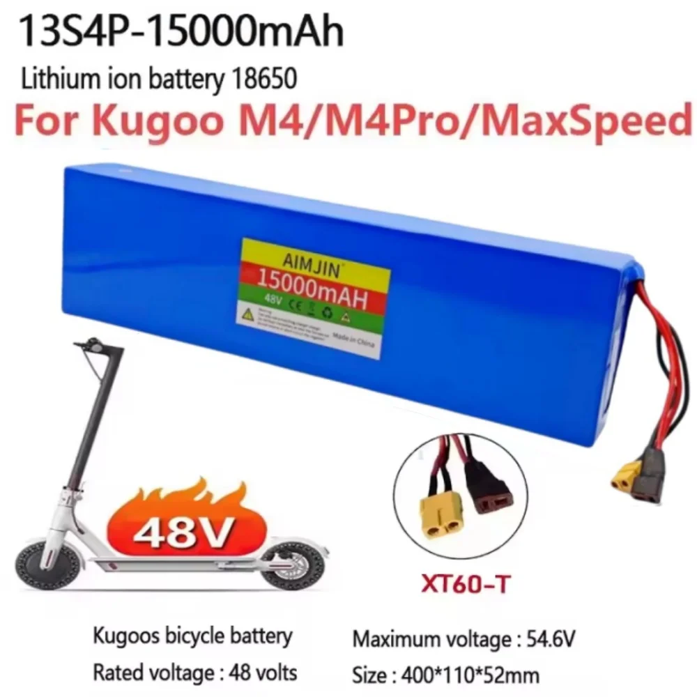 Original 48V lithium-ion battery 48V 15Ah 2000W 13S4P lithium-ion battery pack for 54.6V CitycocoBMS electric scooters
Original 48V lithium-ion battery 48V 15Ah 2000W 13S4P lithium-ion battery pack for 54.6V CitycocoBMS electric scooters