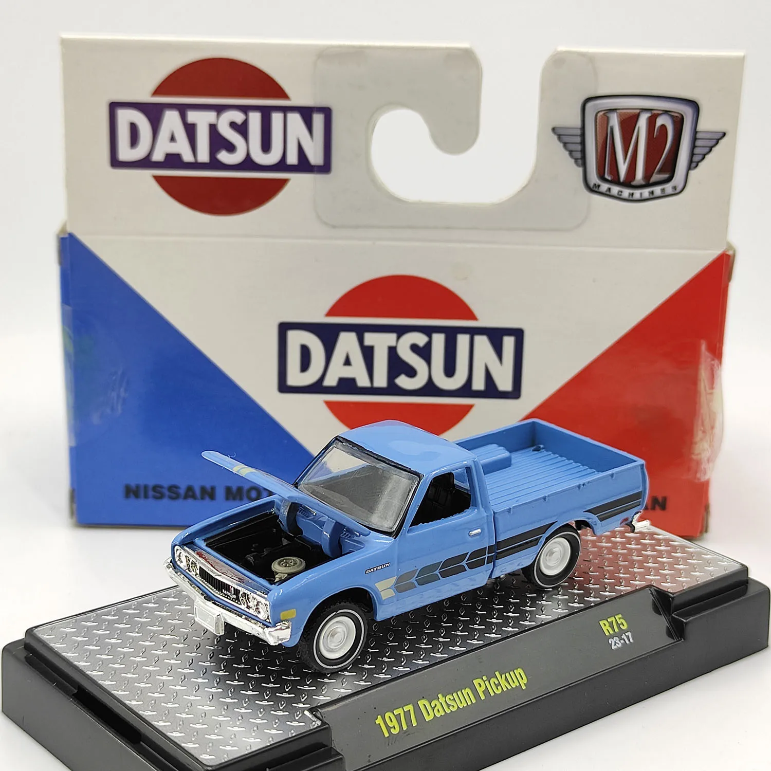 Машины M2 в масштабе 1:64, литой под давлением сплав, синий 1977, игрушки-пикапы Datsun, модели автомобилей, классические подарки для взрослых, сувенир, статический дисплей
Машины M2 в масштабе 1:64, литой под давлением сплав, синий 1977, игрушки-пикапы Datsun, модели автомобилей, классические подарки для взрослых, сувенир, статический дисплей