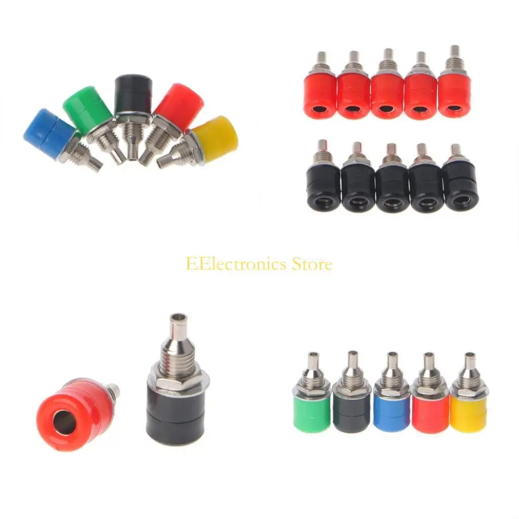 B03C 10 Pcs 5 Color 4mm Female Banana Plug Socket Connector Binding Post o Termin
B03C 10 Pcs 5 Color 4mm Female Banana Plug Socket Connector Binding Post o Termin
