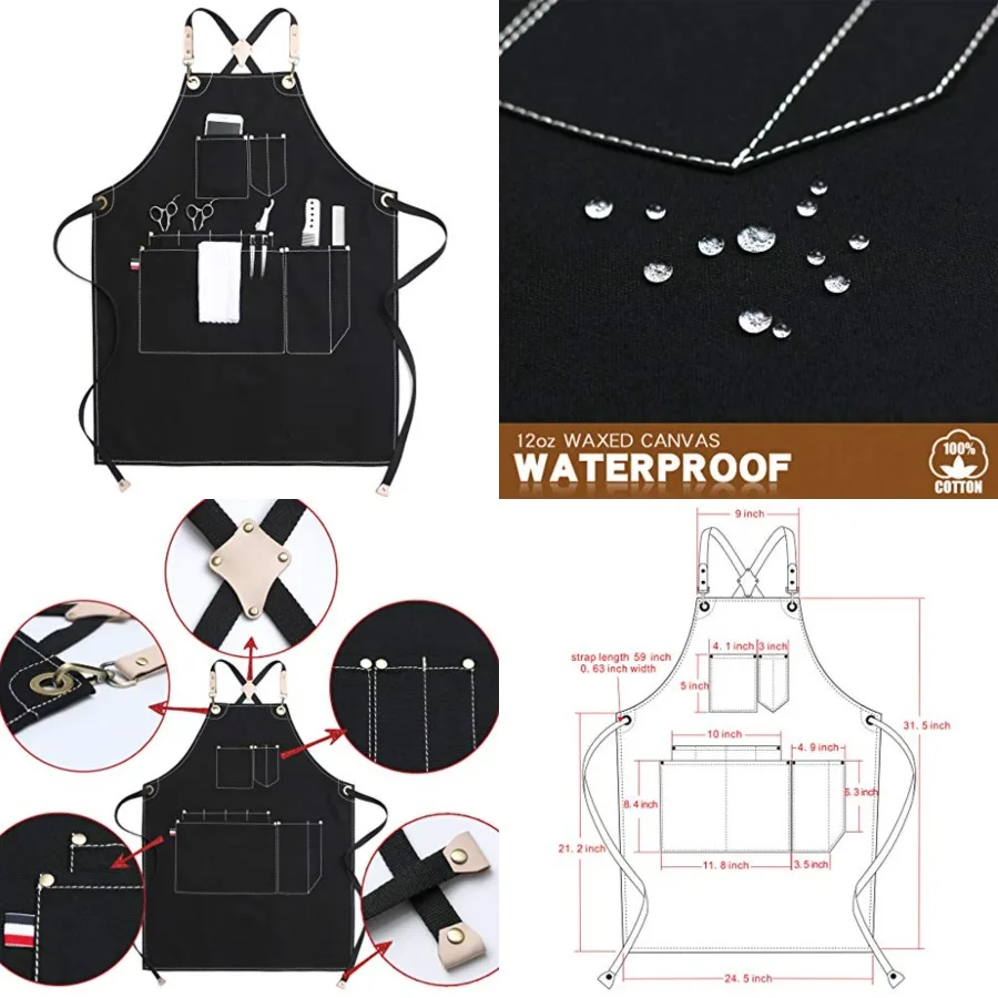 Work Apron Durable Tool Aprons for Women and Men Cross-Back Straps
Work Apron Durable Tool Aprons for Women and Men Cross-Back Straps