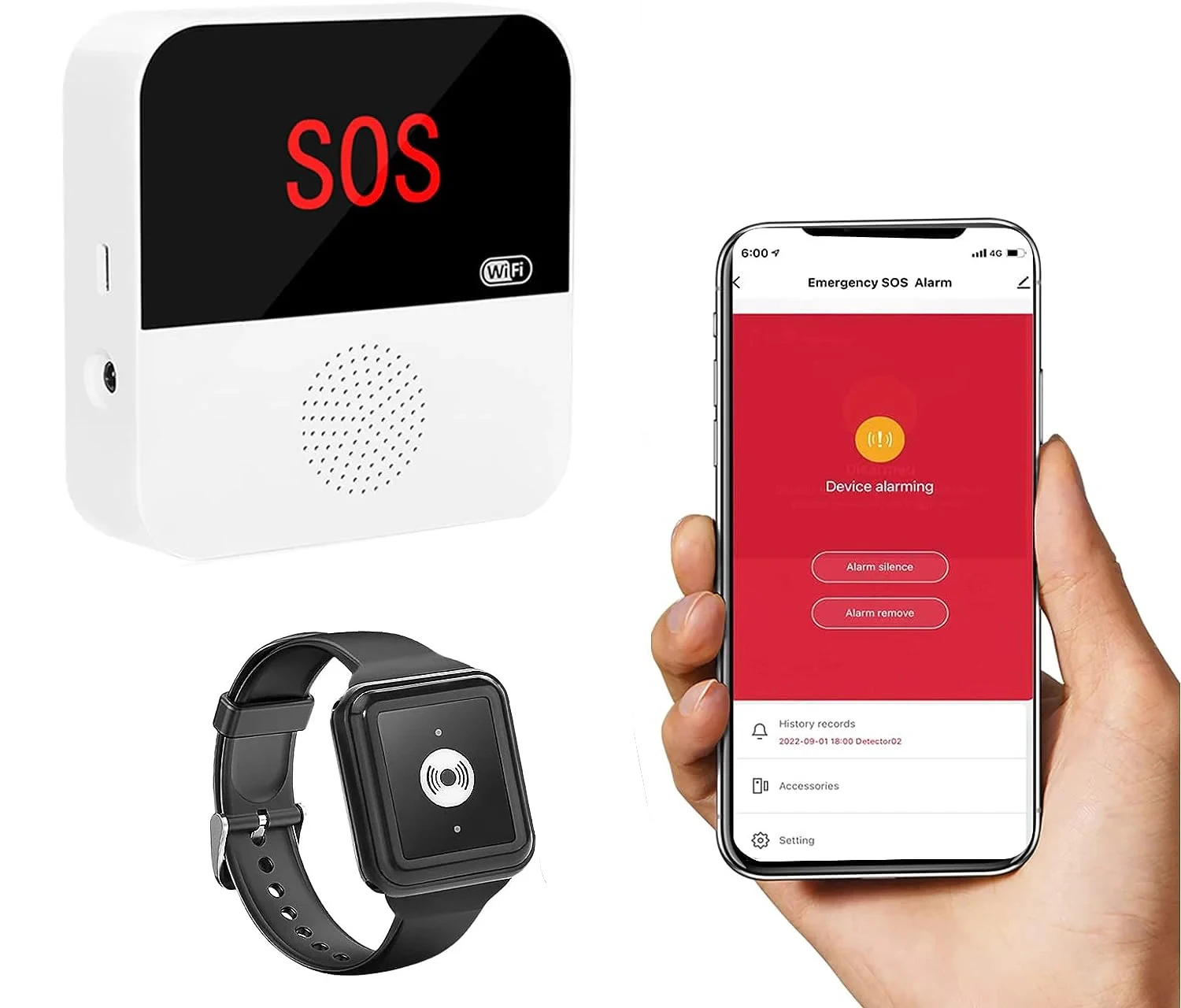 Daytech WiFi Caregiver Pager Call Button Nurse Call System Emergency Button Remote View Lithium-Powered for Elderly Patients
Daytech WiFi Caregiver Pager Call Button Nurse Call System Emergency Button Remote View Lithium-Powered for Elderly Patients