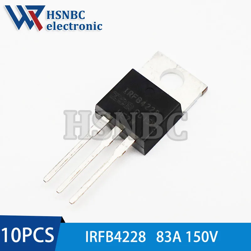 10Pcs/Lot IRFB4228 IRFB4228PBF FB4228 TO-220 150V 83A MOSFET N-channel Power Transistor 100% New Original
10Pcs/Lot IRFB4228 IRFB4228PBF FB4228 TO-220 150V 83A MOSFET N-channel Power Transistor 100% New Original