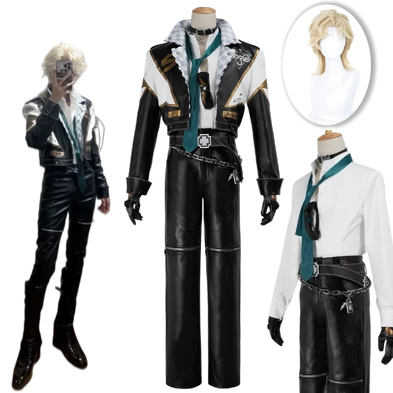 SRE Knight Costume Game Identity V Cosplay Richard Sterling Cos Esports PU Leather Clothes Full Set for Men Role Play Outfit
SRE Knight Costume Game Identity V Cosplay Richard Sterling Cos Esports PU Leather Clothes Full Set for Men Role Play Outfit