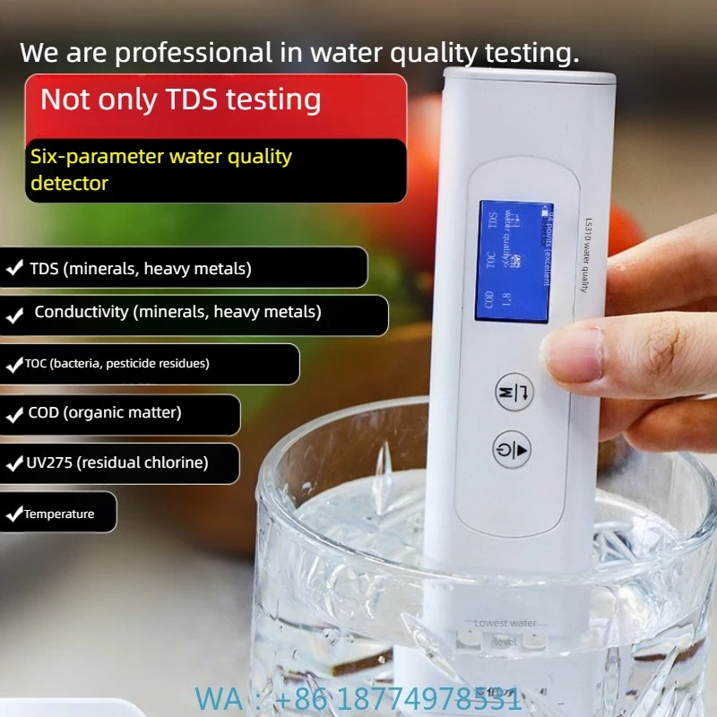 for Home, Lab & Field Applications LS310 Smart Water Quality Tester - High-Accuracy TDS/pH/EC
for Home, Lab & Field Applications LS310 Smart Water Quality Tester - High-Accuracy TDS/pH/EC