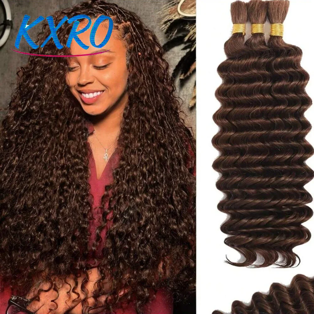 Chocolate Brown Deep Wave Bulk Braiding Human Hair Extensions For Boho Braids 110g Two Bundles Indian Remy Hair Extension
Chocolate Brown Deep Wave Bulk Braiding Human Hair Extensions For Boho Braids 110g Two Bundles Indian Remy Hair Extension