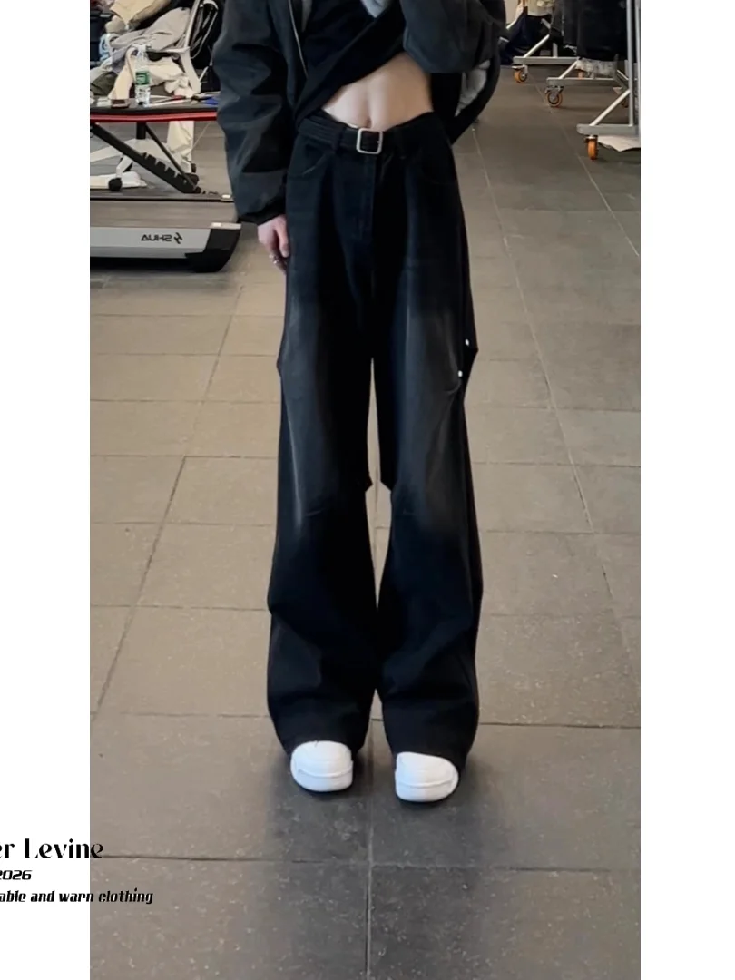 American Retro Washed Rivet Folded Wide Leg Straight Cut Jeans Men's Loose Drapey Long Trousers Spring Autumn Seasonal Pants
American Retro Washed Rivet Folded Wide Leg Straight Cut Jeans Men's Loose Drapey Long Trousers Spring Autumn Seasonal Pants