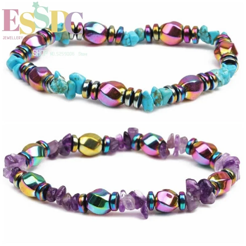 Hot Sale Colorful Natural Hematite Beads Magnetic Therapy Stone Bracelet for Male or Female Hand Made Jewelry Wholesale
Hot Sale Colorful Natural Hematite Beads Magnetic Therapy Stone Bracelet for Male or Female Hand Made Jewelry Wholesale