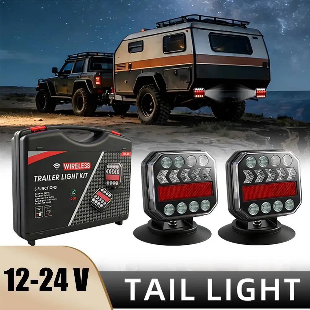 Wireless Magnetic LED Trailer Light Kit Waterproof Magnetic Base Towing Lights For Truck RV Boat Trailer Rear Tail Light For US
Wireless Magnetic LED Trailer Light Kit Waterproof Magnetic Base Towing Lights For Truck RV Boat Trailer Rear Tail Light For US