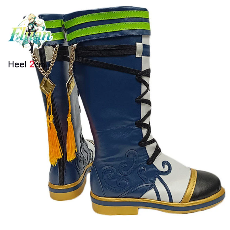 New Fashion Cosplay Shoes Blue Women's And Men's Mid-Calf Boots Back Zipper Fringed Chunky Heels Lace-Up Halloween Cosplay Shoes
New Fashion Cosplay Shoes Blue Women's And Men's Mid-Calf Boots Back Zipper Fringed Chunky Heels Lace-Up Halloween Cosplay Shoes
