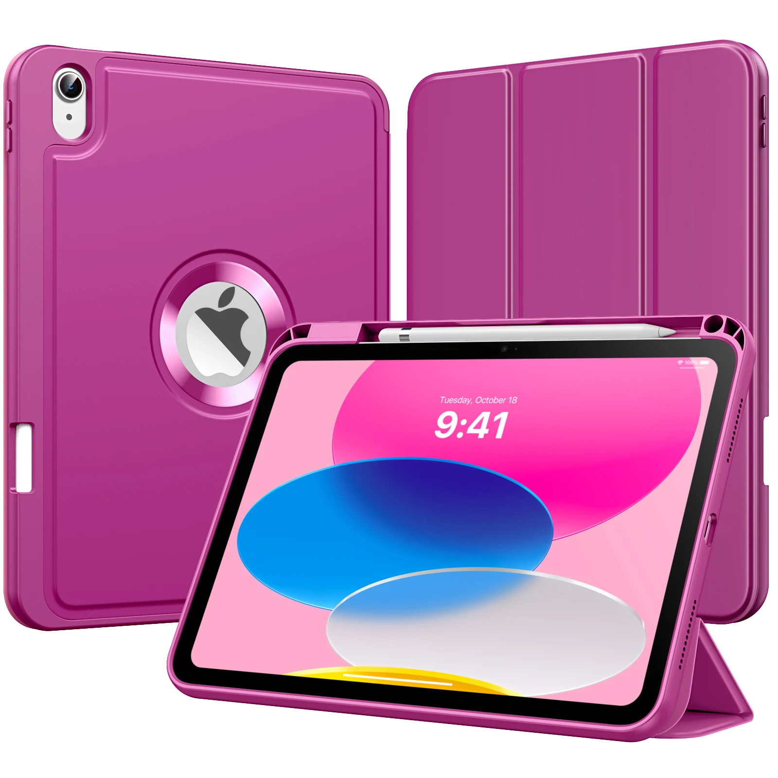 MoKo для iPad (A16) 11-дюймовый чехол для iPad 11-го поколения с держателем для карандашей Smart Trifold Защитный чехол для iPad 10 2022
MoKo для iPad (A16) 11-дюймовый чехол для iPad 11-го поколения с держателем для карандашей Smart Trifold Защитный чехол для iPad 10 2022