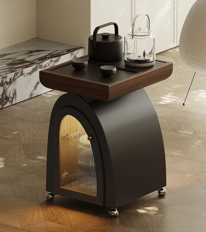 Italian minimalist movable tea table with kettle light luxury high-end designer side table
Italian minimalist movable tea table with kettle light luxury high-end designer side table