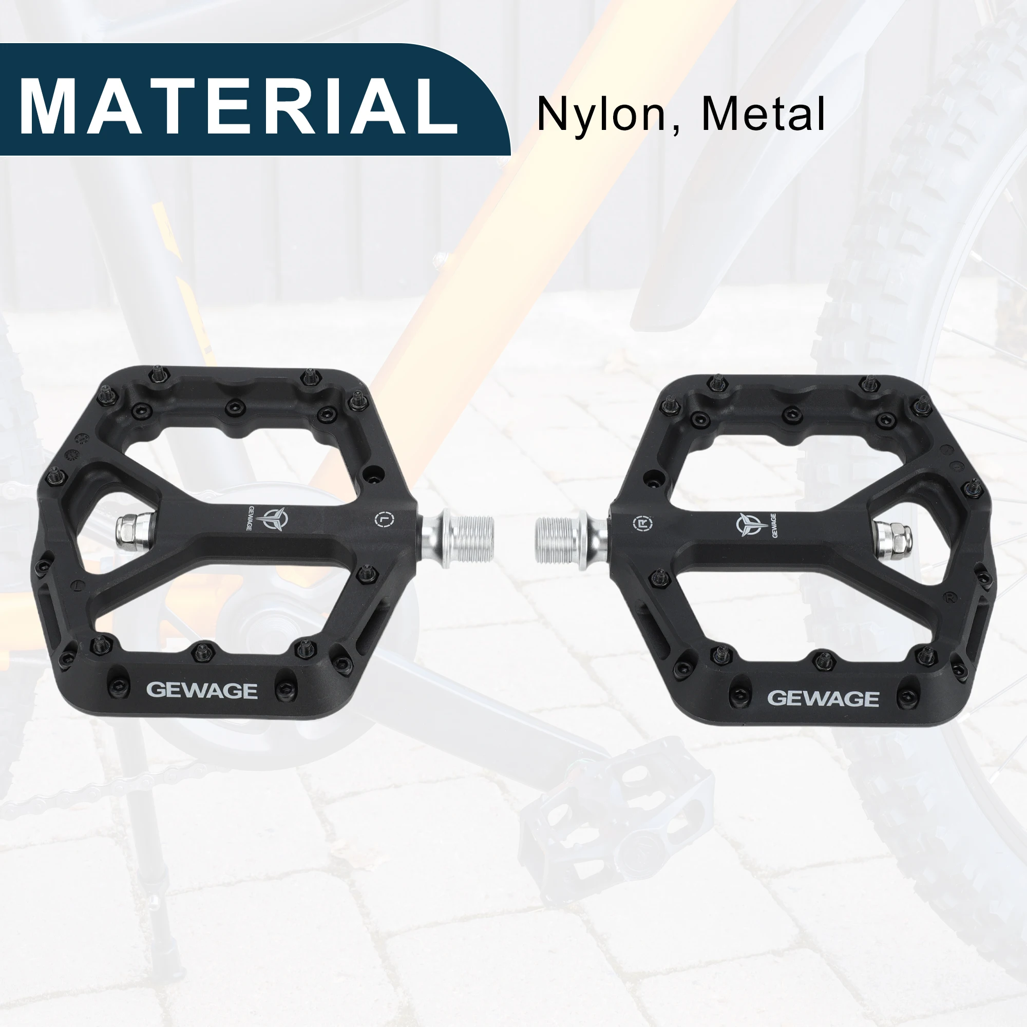 Подставки для ног X Autohaux подходят для прочных осей 9/16 дюймов | Задняя педаль велосипеда, нейлон, металл, черный, 1 пара 
Подставки для ног X Autohaux подходят для прочных осей 9/16 дюймов | Задняя педаль велосипеда, нейлон, металл, черный, 1 пара