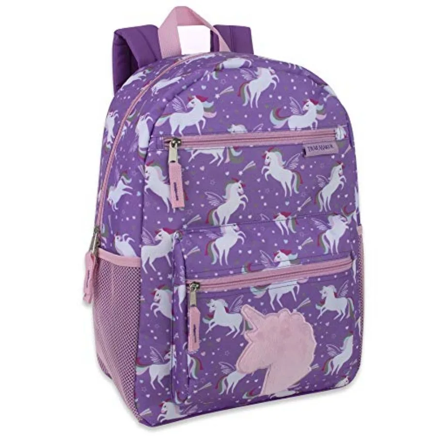 Trail maker 17" Character School Backpacks Plush for Girls with Side Pockets, Padded Straps
Trail maker 17" Character School Backpacks Plush for Girls with Side Pockets, Padded Straps