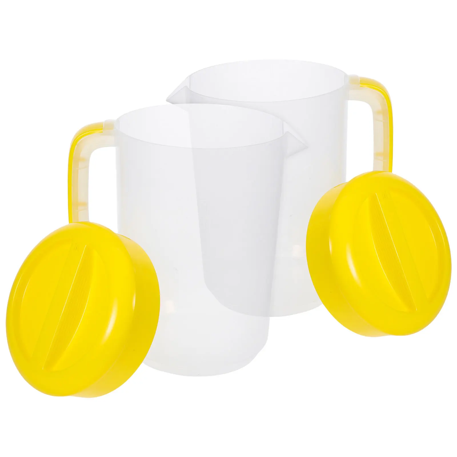 2Pcs Plastic Water Pitcher Large Capacity 1 Gallon with Lid Spout Measurement Marks for Cold Beverages Camping Fridge Iced Tea
2Pcs Plastic Water Pitcher Large Capacity 1 Gallon with Lid Spout Measurement Marks for Cold Beverages Camping Fridge Iced Tea