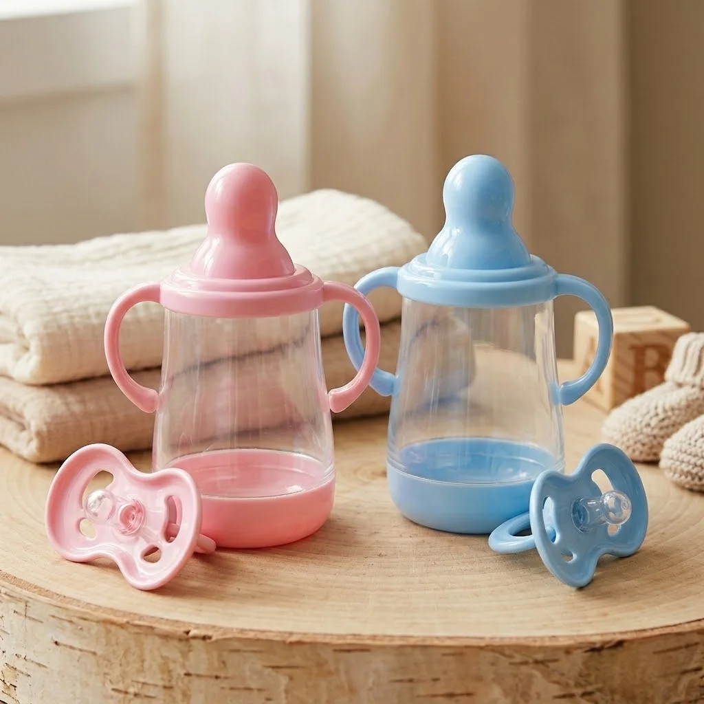 2 Styles Pink&Blue Cuddly Mini Bottle & Pacifier for Silicone Bebe Reborn Dolls High Quality Set Perfect For Doll Gifts
2 Styles Pink&Blue Cuddly Mini Bottle & Pacifier for Silicone Bebe Reborn Dolls High Quality Set Perfect For Doll Gifts