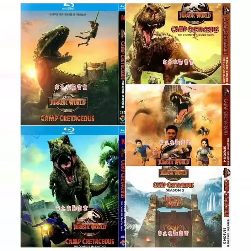 BD Blu-ray Anime Jurassic World Cretaceous Camp Seasons 1 to 5 Chinese and English 6 Disc Box
BD Blu-ray Anime Jurassic World Cretaceous Camp Seasons 1 to 5 Chinese and English 6 Disc Box