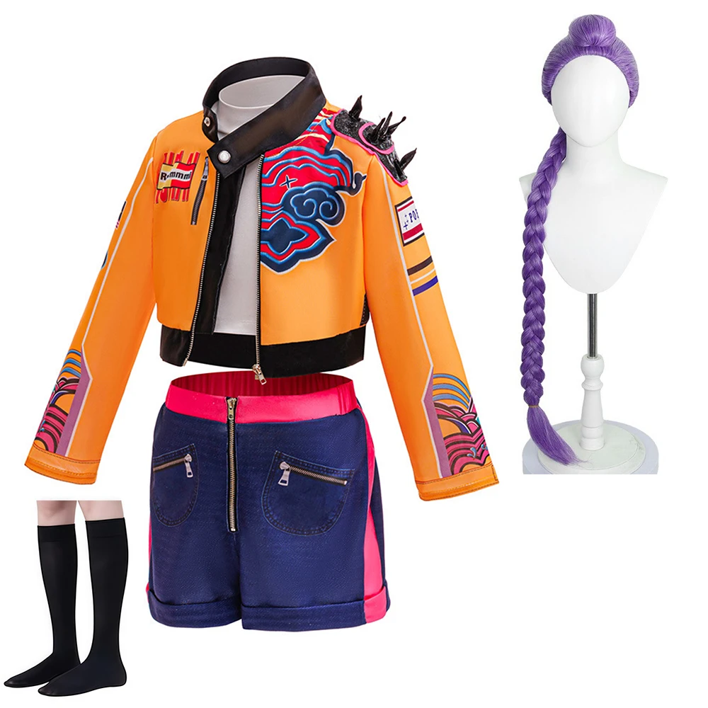 anime KPop Rumi Cosplay Costume Wig socks Girls Halloween Carnival Comic-con Party Role-Play luxury Outfits Hunters Clothes
anime KPop Rumi Cosplay Costume Wig socks Girls Halloween Carnival Comic-con Party Role-Play luxury Outfits Hunters Clothes