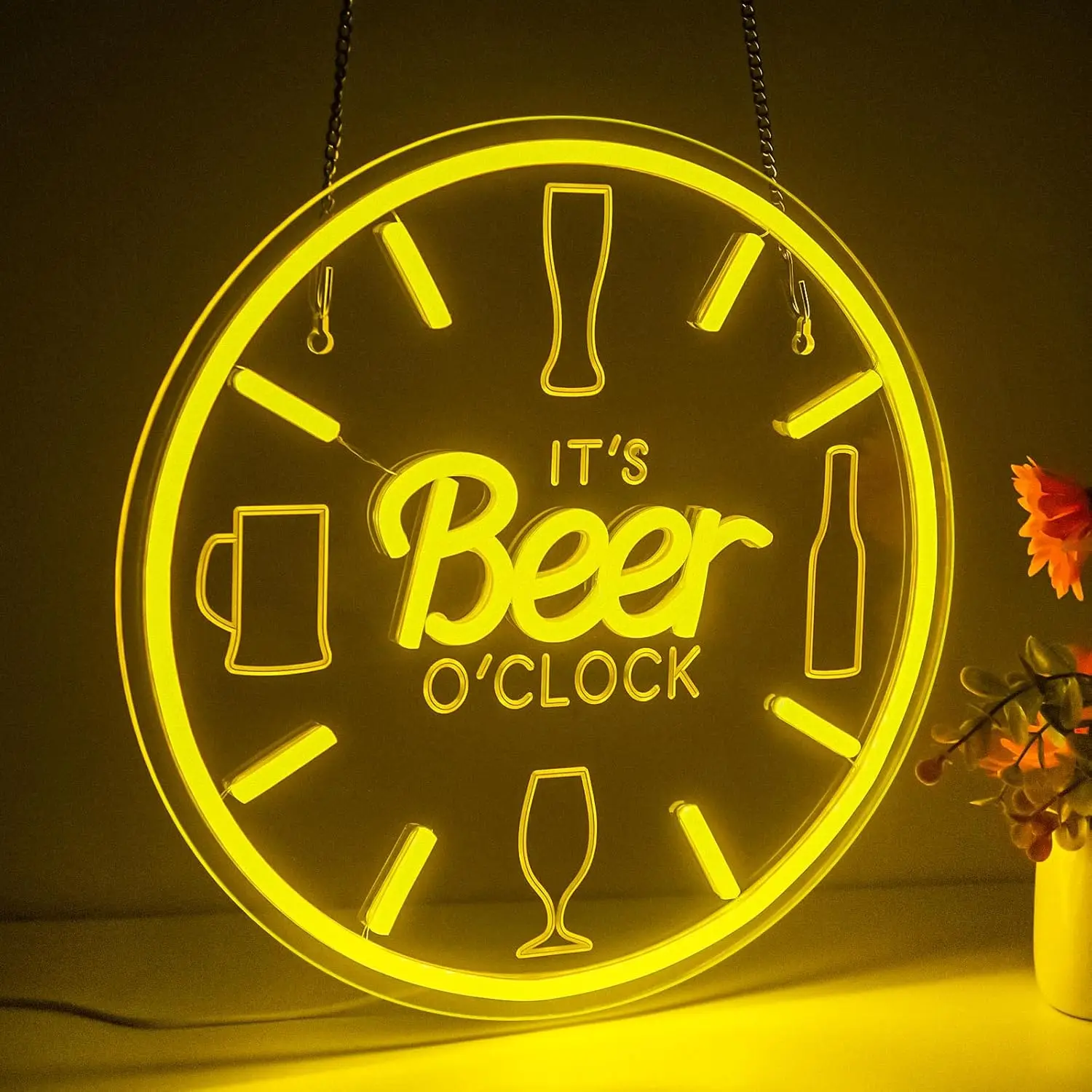 Classic Beer Pattern Glowing Neon Light Stylish Wall Lamp for Indoor Commercial Space Party Atmosphere Ornament
Classic Beer Pattern Glowing Neon Light Stylish Wall Lamp for Indoor Commercial Space Party Atmosphere Ornament
