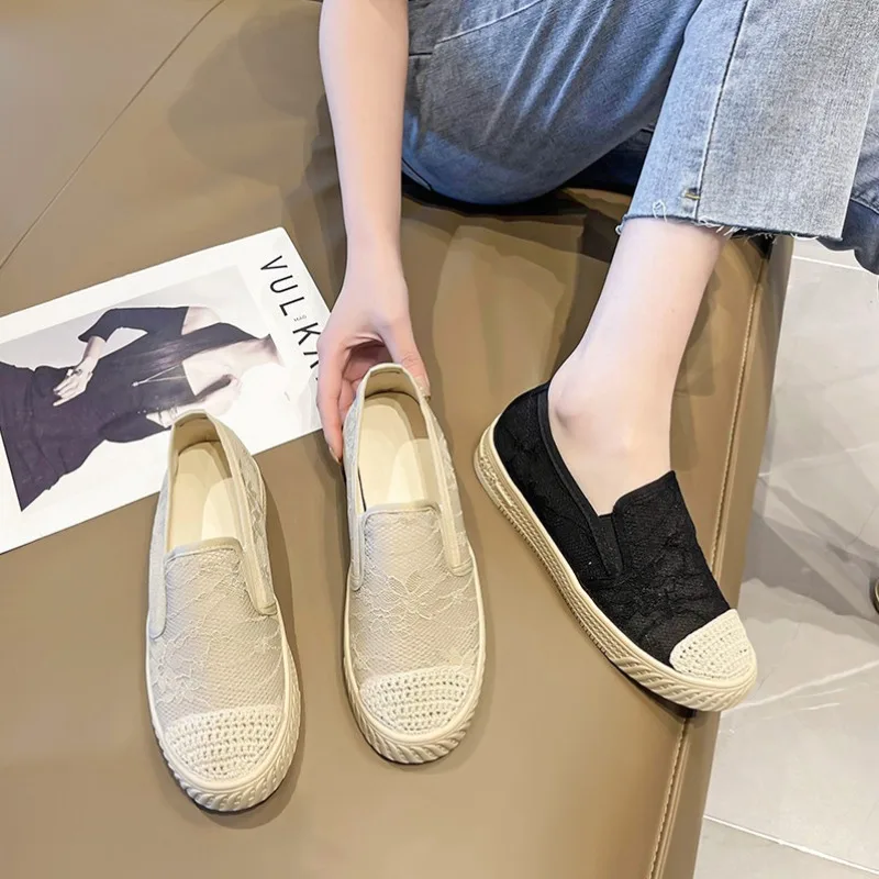Womens Sneakers Shoes On Platform Roses Slip-on Mesh Thick Sole Fashion Casual 2024 Basic Fisherman Sewing Round Toe Rubber
Womens Sneakers Shoes On Platform Roses Slip-on Mesh Thick Sole Fashion Casual 2024 Basic Fisherman Sewing Round Toe Rubber
