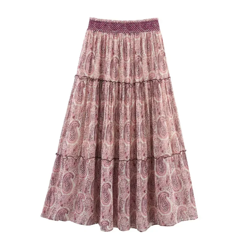 Women's Skirt New Summer Printed multi-panelled pleated skirt Casual chic Bohemian Personality Versatile
Women's Skirt New Summer Printed multi-panelled pleated skirt Casual chic Bohemian Personality Versatile