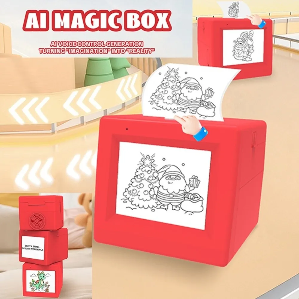 Voice Control AI Magic Box Printer Inkless Printing WIFI Connect Thermal Printer HD Screen Mini AI Voice Sticker Printer
Voice Control AI Magic Box Printer Inkless Printing WIFI Connect Thermal Printer HD Screen Mini AI Voice Sticker Printer