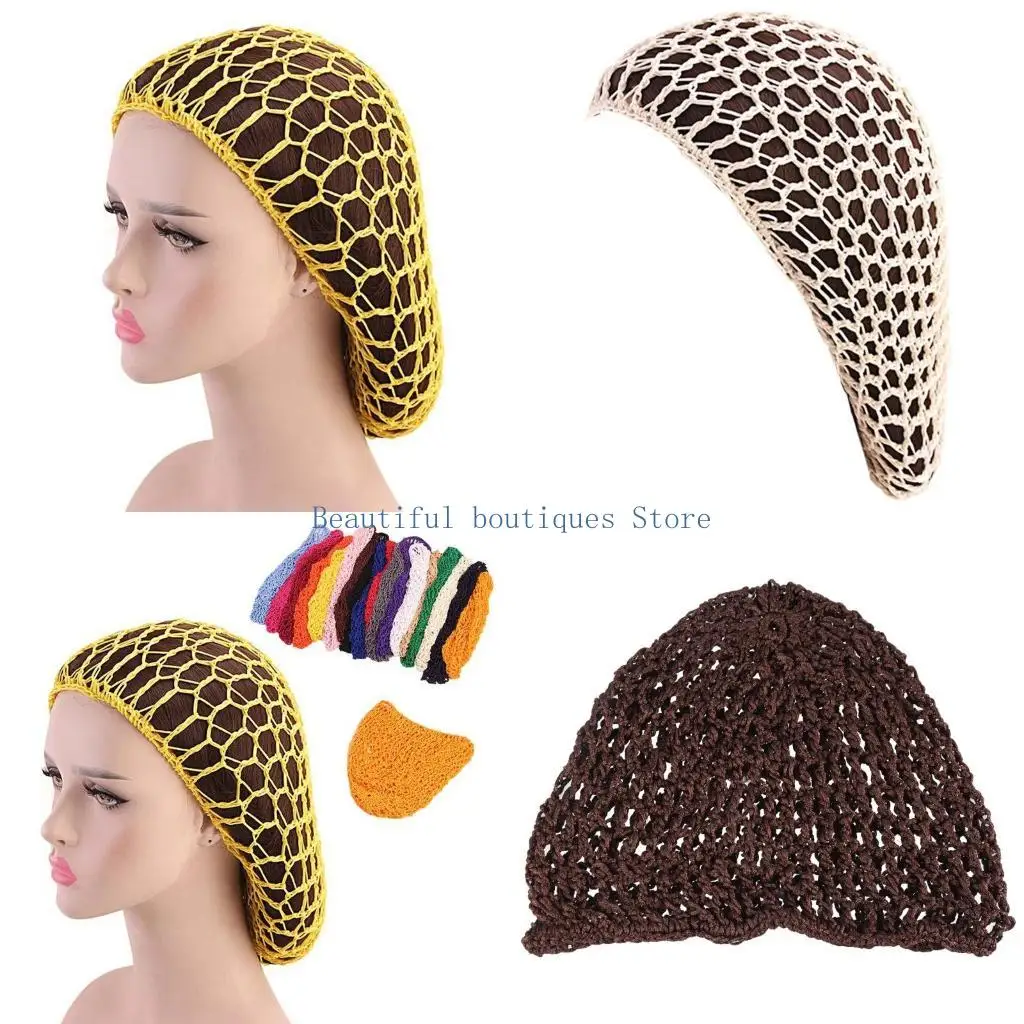 U4LF Women Handmade Crochet Hair Net Snood Mesh Turban Sleeping Hat Slouchy Knit Cap
U4LF Women Handmade Crochet Hair Net Snood Mesh Turban Sleeping Hat Slouchy Knit Cap