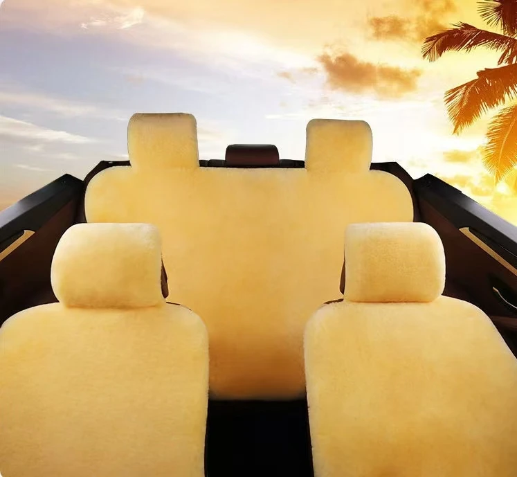 Universal Size Back Car Seat Cushions Shorn Wool Sheepskin Fur Car Seat Covers Full Set Luxury 5 Seat for Adult Man Women
Universal Size Back Car Seat Cushions Shorn Wool Sheepskin Fur Car Seat Covers Full Set Luxury 5 Seat for Adult Man Women