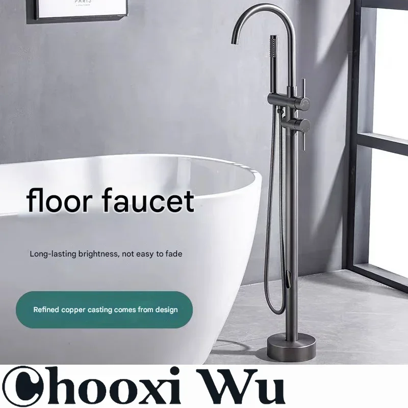 Matte Black Freestanding Bathtub Faucet 2 Ways Spout & Hand Shower Diverter Floor Mounted Bathtub Mixer Hot & Cold Bathroom Tap
Matte Black Freestanding Bathtub Faucet 2 Ways Spout & Hand Shower Diverter Floor Mounted Bathtub Mixer Hot & Cold Bathroom Tap