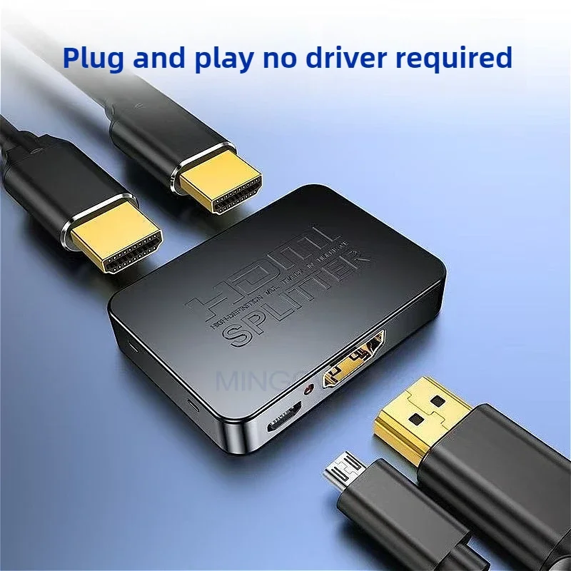 MINGCVIL HDMI switcher HD video 1-in-2 Intelligent HDMI 2-way switcher supports 4K*2k out Converter for PS4 Pro/4/3 TV Box
MINGCVIL HDMI switcher HD video 1-in-2 Intelligent HDMI 2-way switcher supports 4K*2k out Converter for PS4 Pro/4/3 TV Box