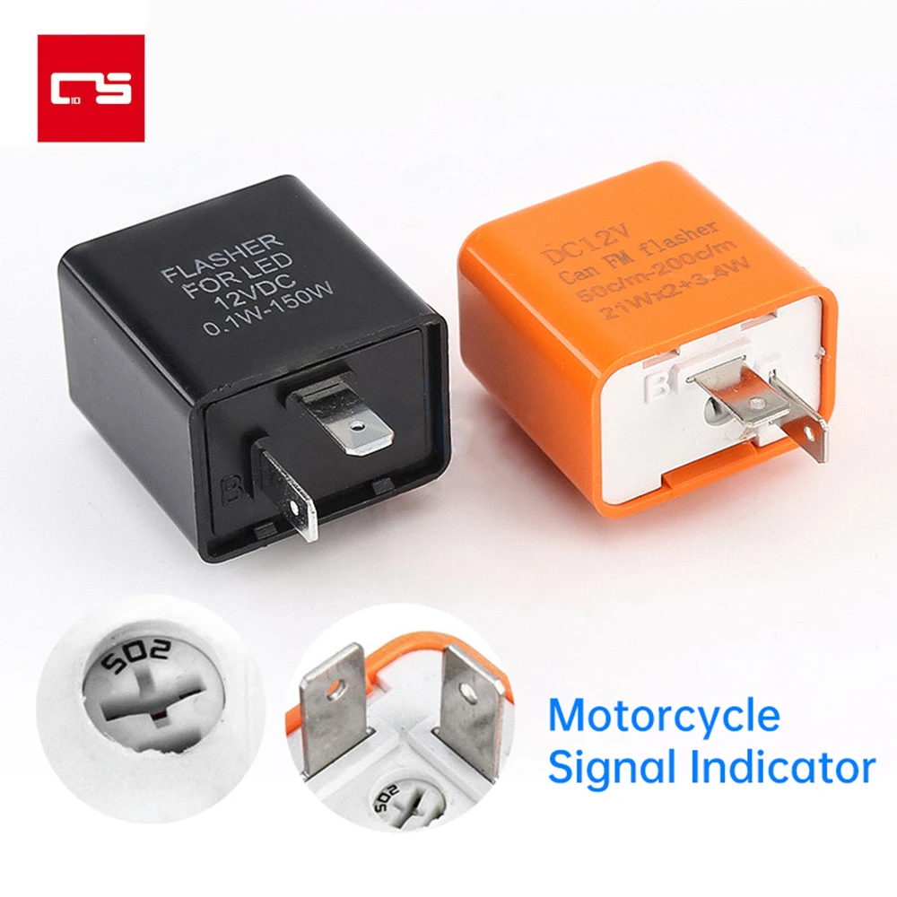 LED Flasher Relay 2 Pin 12V Adjustable Frequency of Turn Signals Blinker Indicator Relays For Motorcycle Motorbike Accessories
LED Flasher Relay 2 Pin 12V Adjustable Frequency of Turn Signals Blinker Indicator Relays For Motorcycle Motorbike Accessories