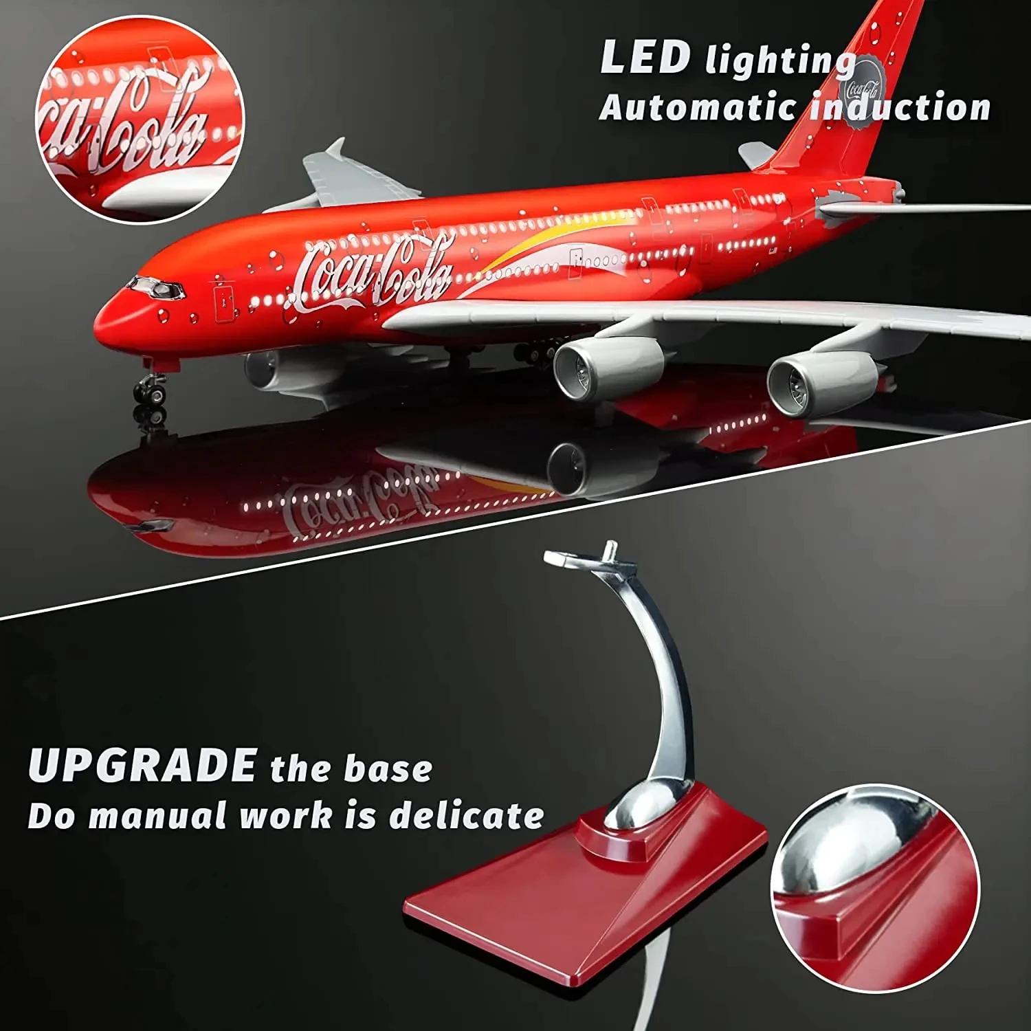 1/160 Scale 50.5CM Airplane Airbus COC A380 Air France Airline Model LED Light & Wheel Diecast Plastic Resin Plane For Collecti
1/160 Scale 50.5CM Airplane Airbus COC A380 Air France Airline Model LED Light & Wheel Diecast Plastic Resin Plane For Collecti