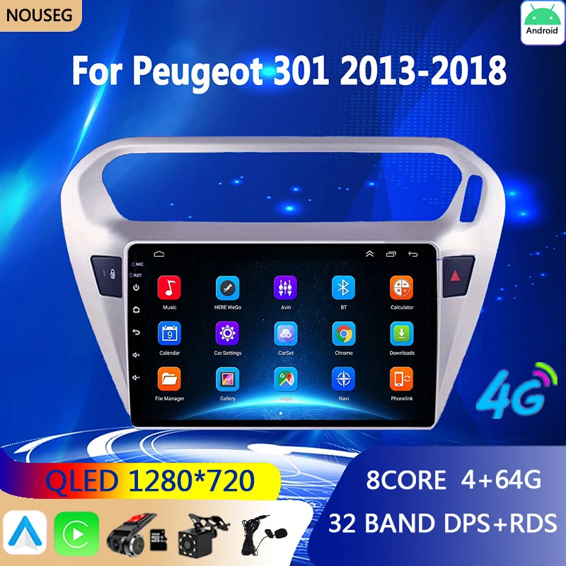 Android Car Radio Multimedia for Video Multimedia Player GPS Navigation for Peugeot 301 Citroen Elysee 2013-2018 2 Din Stereo
Android Car Radio Multimedia for Video Multimedia Player GPS Navigation for Peugeot 301 Citroen Elysee 2013-2018 2 Din Stereo